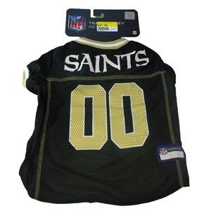 Large Breed Dog size Large Black Licensed NFL New Orleans Saints Team Jersey